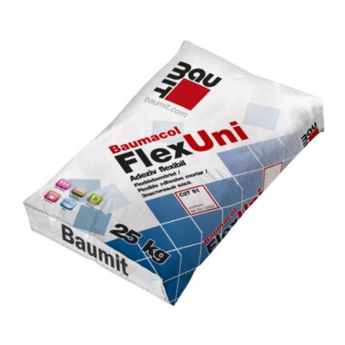Adeziv flexibil pentru gresie si faianta Baumit Baumacol FlexUni, interior/exterior, 25kg